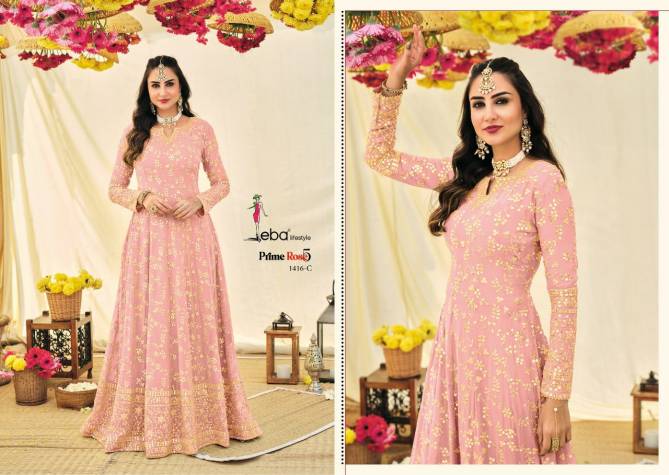 Eba Prime Rose Color Edition 5 Heavy Wedding Wear Designer Salwar Kameez Collection